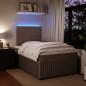 vidaXL Boxspringbett mit Matratze Hellgrau 120x200 cm Samt vidaXL Boxspringbett mit Matratze Hellgrau 120x200 cm Samt