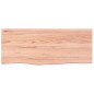 Tischplatte Hellbraun 100x40x2 cm Massivholz Eiche Behandelt Tischplatte Hellbraun 100x40x2 cm Massivholz Eiche Behandelt