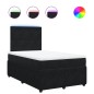 vidaXL Boxspringbett mit Matratze Schwarz 120x200 cm Samt vidaXL Boxspringbett mit Matratze Schwarz 120x200 cm Samt