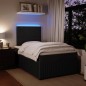 vidaXL Boxspringbett mit Matratze Schwarz 120x200 cm Samt vidaXL Boxspringbett mit Matratze Schwarz 120x200 cm Samt