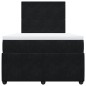 vidaXL Boxspringbett mit Matratze Schwarz 120x200 cm Samt vidaXL Boxspringbett mit Matratze Schwarz 120x200 cm Samt
