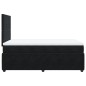 vidaXL Boxspringbett mit Matratze Schwarz 120x200 cm Samt vidaXL Boxspringbett mit Matratze Schwarz 120x200 cm Samt