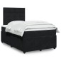 vidaXL Boxspringbett mit Matratze Schwarz 120x200 cm Samt vidaXL Boxspringbett mit Matratze Schwarz 120x200 cm Samt