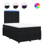vidaXL Boxspringbett mit Matratze Schwarz 120x200 cm Samt vidaXL Boxspringbett mit Matratze Schwarz 120x200 cm Samt
