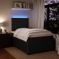 vidaXL Boxspringbett mit Matratze Schwarz 120x200 cm Samt vidaXL Boxspringbett mit Matratze Schwarz 120x200 cm Samt