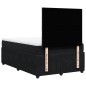 vidaXL Boxspringbett mit Matratze Schwarz 120x200 cm Samt vidaXL Boxspringbett mit Matratze Schwarz 120x200 cm Samt