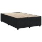 vidaXL Boxspringbett mit Matratze Schwarz 120x200 cm Samt vidaXL Boxspringbett mit Matratze Schwarz 120x200 cm Samt