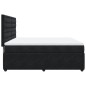 vidaXL Boxspringbett mit Matratze Schwarz 180x200 cm Samt vidaXL Boxspringbett mit Matratze Schwarz 180x200 cm Samt
