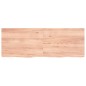 Tischplatte Hellbraun 140x50x4 cm Massivholz Eiche Behandelt