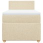 vidaXL Boxspringbett mit Matratze Creme 80x200 cm Stoff vidaXL Boxspringbett mit Matratze Creme 80x200 cm Stoff