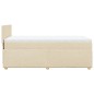 vidaXL Boxspringbett mit Matratze Creme 80x200 cm Stoff vidaXL Boxspringbett mit Matratze Creme 80x200 cm Stoff