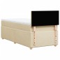 vidaXL Boxspringbett mit Matratze Creme 80x200 cm Stoff vidaXL Boxspringbett mit Matratze Creme 80x200 cm Stoff