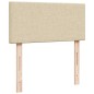 vidaXL Boxspringbett mit Matratze Creme 80x200 cm Stoff vidaXL Boxspringbett mit Matratze Creme 80x200 cm Stoff
