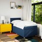vidaXL Boxspringbett mit Matratze Blau 80x200 cm Stoff vidaXL Boxspringbett mit Matratze Blau 80x200 cm Stoff