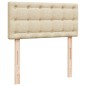 vidaXL Boxspringbett mit Matratze Creme 80x200 cm Stoff vidaXL Boxspringbett mit Matratze Creme 80x200 cm Stoff