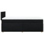 vidaXL Boxspringbett mit Matratze Schwarz 90x190 cm Stoff vidaXL Boxspringbett mit Matratze Schwarz 90x190 cm Stoff