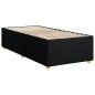vidaXL Boxspringbett mit Matratze Schwarz 90x190 cm Stoff vidaXL Boxspringbett mit Matratze Schwarz 90x190 cm Stoff