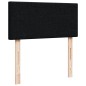 vidaXL Boxspringbett mit Matratze Schwarz 90x190 cm Stoff vidaXL Boxspringbett mit Matratze Schwarz 90x190 cm Stoff