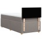 vidaXL Boxspringbett mit Matratze Taupe 90x190 cm Stoff vidaXL Boxspringbett mit Matratze Taupe 90x190 cm Stoff