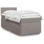 vidaXL Boxspringbett mit Matratze Taupe 90x190 cm Stoff vidaXL Boxspringbett mit Matratze Taupe 90x190 cm Stoff