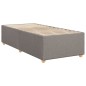 vidaXL Boxspringbett mit Matratze Taupe 90x190 cm Stoff vidaXL Boxspringbett mit Matratze Taupe 90x190 cm Stoff