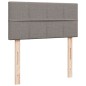 vidaXL Boxspringbett mit Matratze Taupe 90x190 cm Stoff vidaXL Boxspringbett mit Matratze Taupe 90x190 cm Stoff