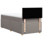 vidaXL Boxspringbett mit Matratze Taupe 90x190 cm Stoff vidaXL Boxspringbett mit Matratze Taupe 90x190 cm Stoff