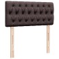 vidaXL Boxspringbett mit Matratze Dunkelbraun 90x190 cm Stoff vidaXL Boxspringbett mit Matratze Dunkelbraun 90x190 cm Stoff