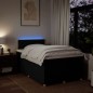 vidaXL Boxspringbett mit Matratze Schwarz 120x200 cm Stoff vidaXL Boxspringbett mit Matratze Schwarz 120x200 cm Stoff