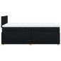 vidaXL Boxspringbett mit Matratze Schwarz 120x200 cm Stoff vidaXL Boxspringbett mit Matratze Schwarz 120x200 cm Stoff
