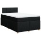 vidaXL Boxspringbett mit Matratze Schwarz 120x200 cm Stoff vidaXL Boxspringbett mit Matratze Schwarz 120x200 cm Stoff