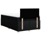 vidaXL Boxspringbett mit Matratze Schwarz 120x200 cm Stoff vidaXL Boxspringbett mit Matratze Schwarz 120x200 cm Stoff
