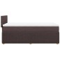 vidaXL Boxspringbett mit Matratze Dunkelbraun 90x190 cm Stoff vidaXL Boxspringbett mit Matratze Dunkelbraun 90x190 cm Stoff