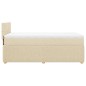 vidaXL Boxspringbett mit Matratze Creme 90x190 cm Stoff vidaXL Boxspringbett mit Matratze Creme 90x190 cm Stoff