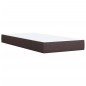 vidaXL Boxspringbett mit Matratze Dunkelbraun 90x190 cm Stoff vidaXL Boxspringbett mit Matratze Dunkelbraun 90x190 cm Stoff