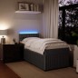 vidaXL Boxspringbett mit Matratze Dunkelgrau 80x200 cm Samt vidaXL Boxspringbett mit Matratze Dunkelgrau 80x200 cm Samt