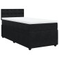 vidaXL Boxspringbett mit Matratze Schwarz 80x200 cm Samt vidaXL Boxspringbett mit Matratze Schwarz 80x200 cm Samt