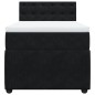 vidaXL Boxspringbett mit Matratze Schwarz 80x200 cm Samt vidaXL Boxspringbett mit Matratze Schwarz 80x200 cm Samt