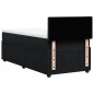 vidaXL Boxspringbett mit Matratze Schwarz 80x200 cm Samt vidaXL Boxspringbett mit Matratze Schwarz 80x200 cm Samt