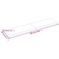 Tischplatte Hellbraun 180x40x4 cm Massivholz Eiche Behandelt Tischplatte Hellbraun 180x40x4 cm Massivholz Eiche Behandelt
