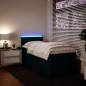 vidaXL Boxspringbett mit Matratze Blau 80x200 cm Samt vidaXL Boxspringbett mit Matratze Blau 80x200 cm Samt