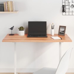 vidaXL Tischplatte Hellbraun 100x50x2 cm Massivholz Eiche Behandelt