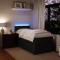 vidaXL Boxspringbett mit Matratze Schwarz 90x190 cm Samt vidaXL Boxspringbett mit Matratze Schwarz 90x190 cm Samt