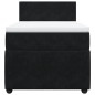 vidaXL Boxspringbett mit Matratze Schwarz 90x190 cm Samt vidaXL Boxspringbett mit Matratze Schwarz 90x190 cm Samt