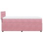 vidaXL Boxspringbett mit Matratze Rosa 90x190 cm Samt vidaXL Boxspringbett mit Matratze Rosa 90x190 cm Samt