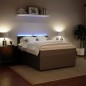 vidaXL Boxspringbett mit Matratze Hellgrau 160x200 cm Samt vidaXL Boxspringbett mit Matratze Hellgrau 160x200 cm Samt