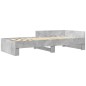 vidaXL Bettgestell Betongrau 90x190 cm Holzwerkstoff vidaXL Bettgestell Betongrau 90x190 cm Holzwerkstoff