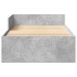 vidaXL Bettgestell Betongrau 90x190 cm Holzwerkstoff vidaXL Bettgestell Betongrau 90x190 cm Holzwerkstoff