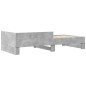 vidaXL Bettgestell Betongrau 90x190 cm Holzwerkstoff vidaXL Bettgestell Betongrau 90x190 cm Holzwerkstoff