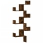 vidaXL Wand-Eckregal Räuchereiche 45x45x147 cm Holzwerkstoff vidaXL Wand-Eckregal Räuchereiche 45x45x147 cm Holzwerkstoff